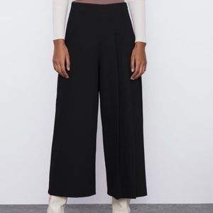 Zara Black Flowy Trousers NWT